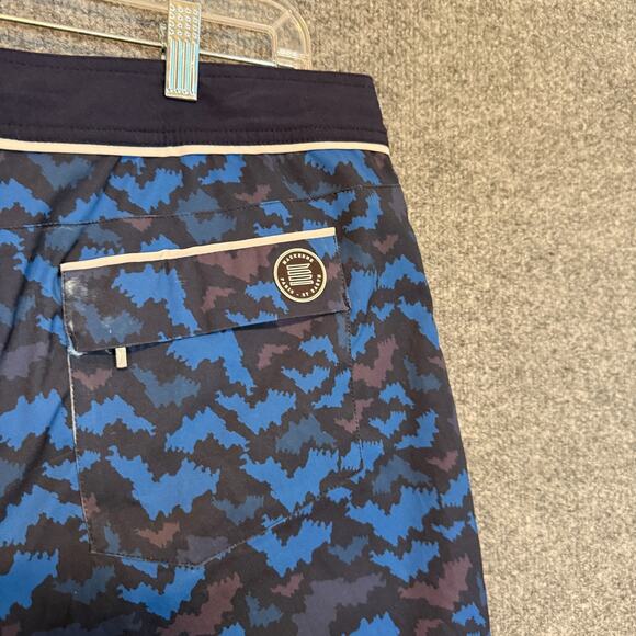 Mackeene Designer Swim Board Shorts Mens 34 Trunks Paris St Barth Pocket - Picture 7 of 10
